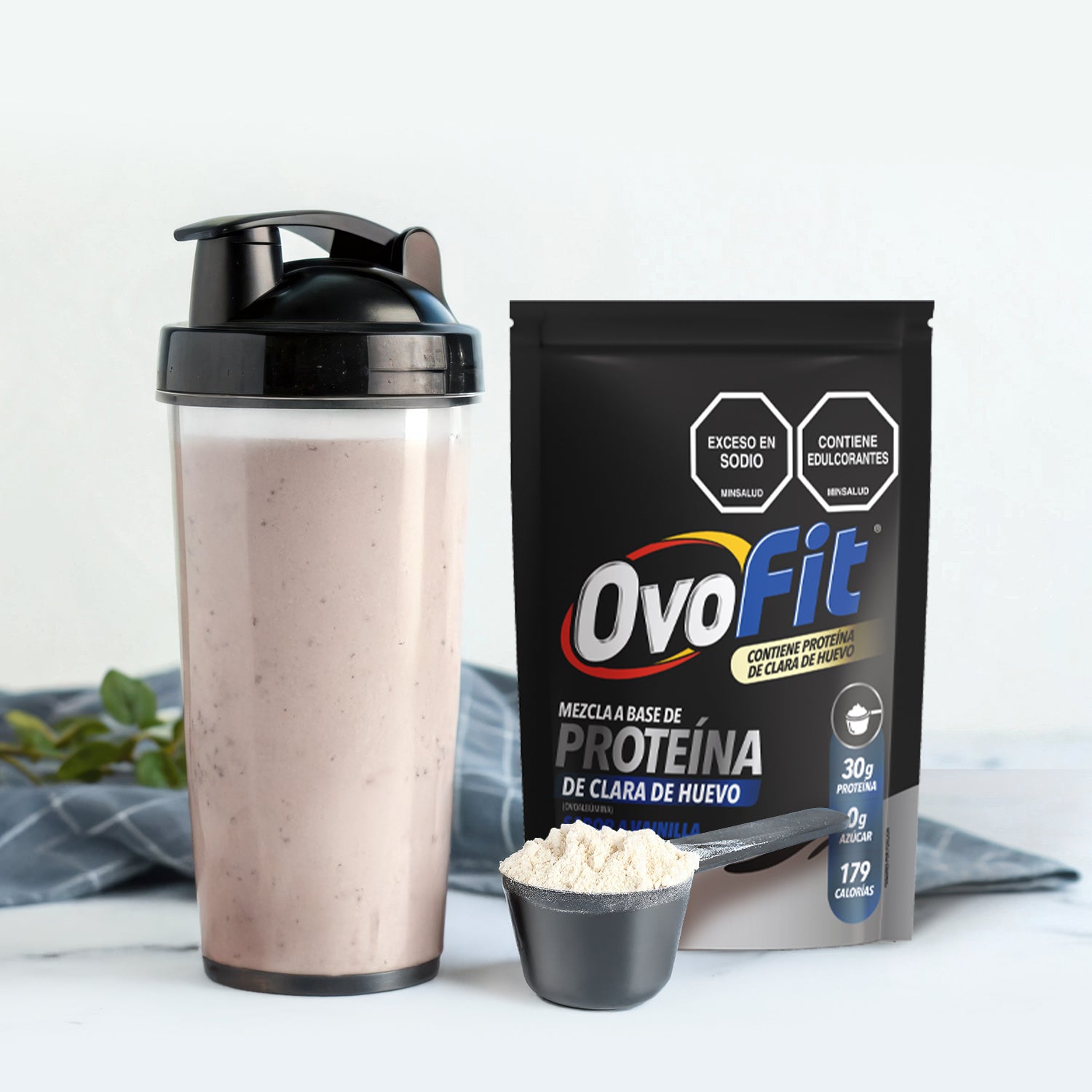 Combo exclusivo Proteína de huevo: 1 Mezcla Pancakes & Waffles Santa Anita Eggy  + 1 Mezcla de Proteína Ovofit