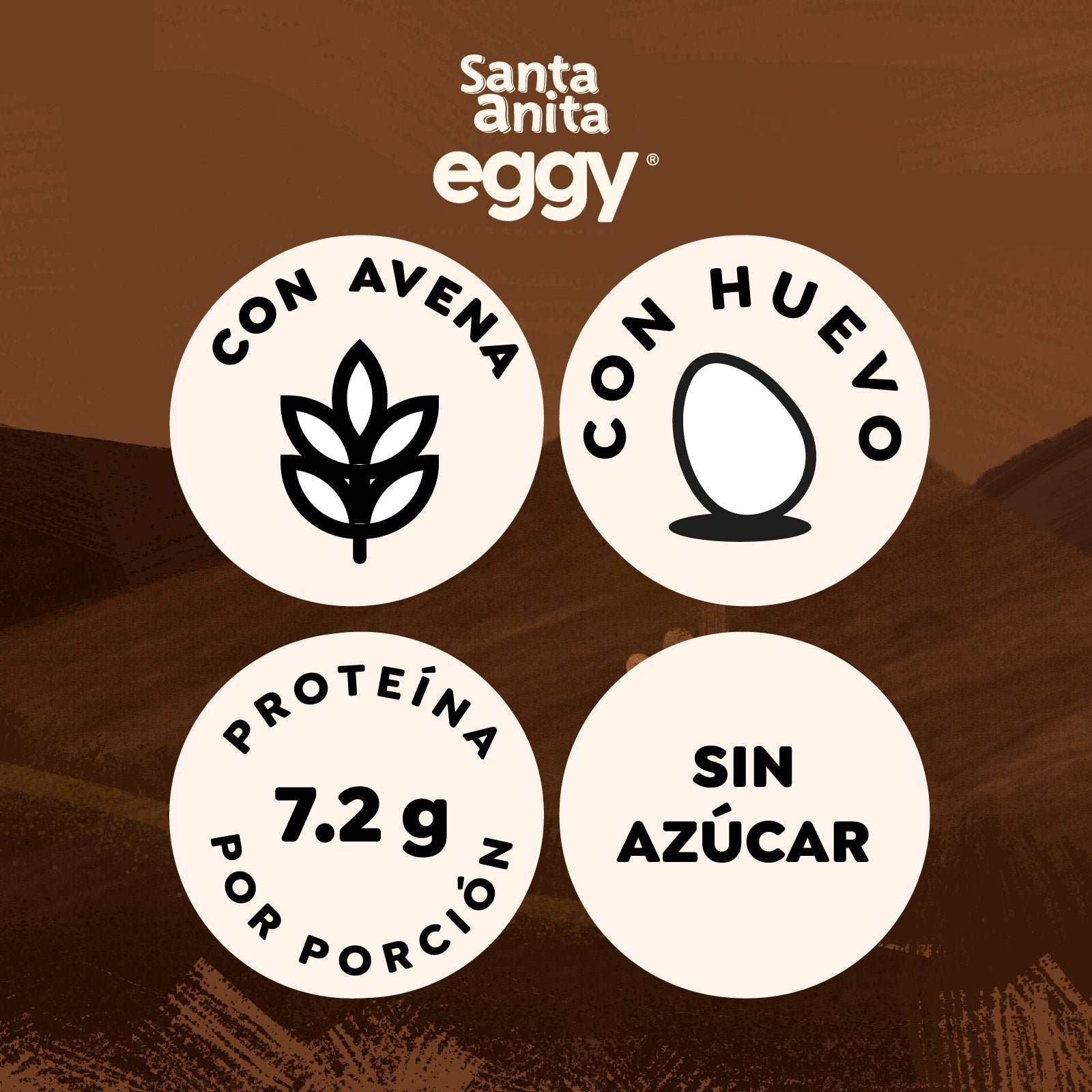 Santa Anita Eggy - Barra de cereal con proteína de huevo sabor a chocolate x 23gr