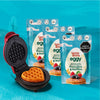 Kit Wafflera corazón + 3 Mezclas con proteína para Pancakes & Waffles