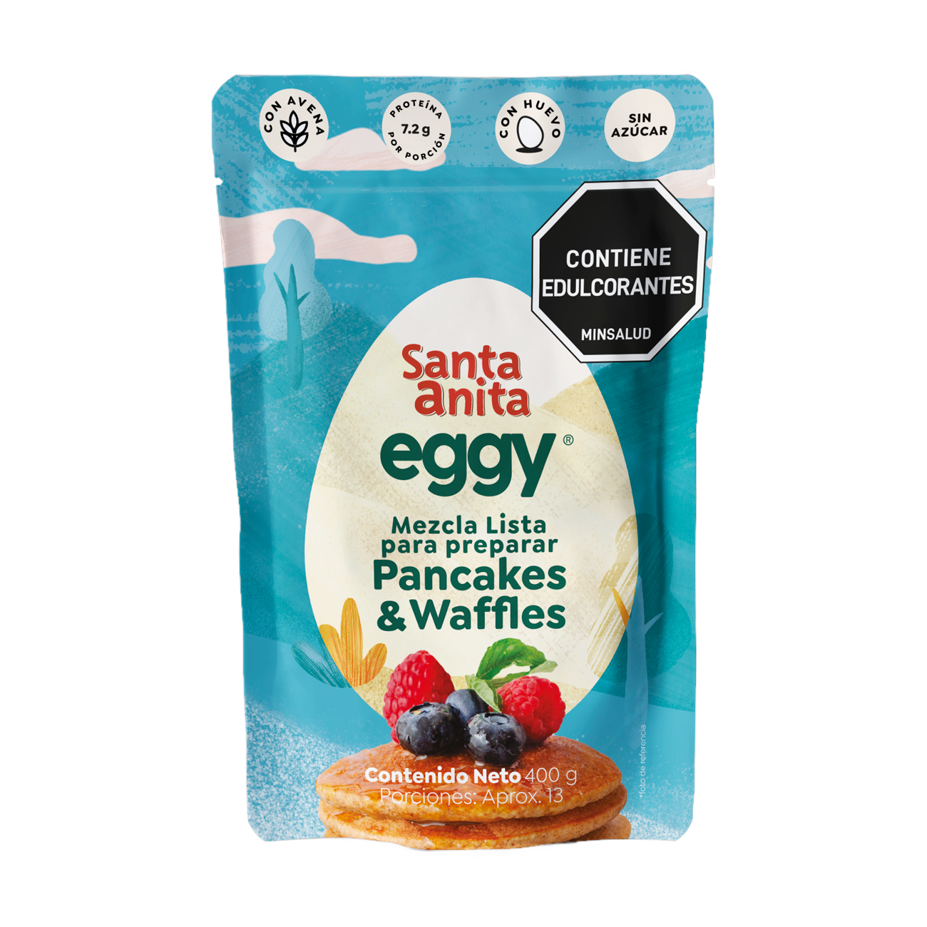 Santa Anita Eggy Mezcla lista para preparar Pancakes & Waffles x 400gr