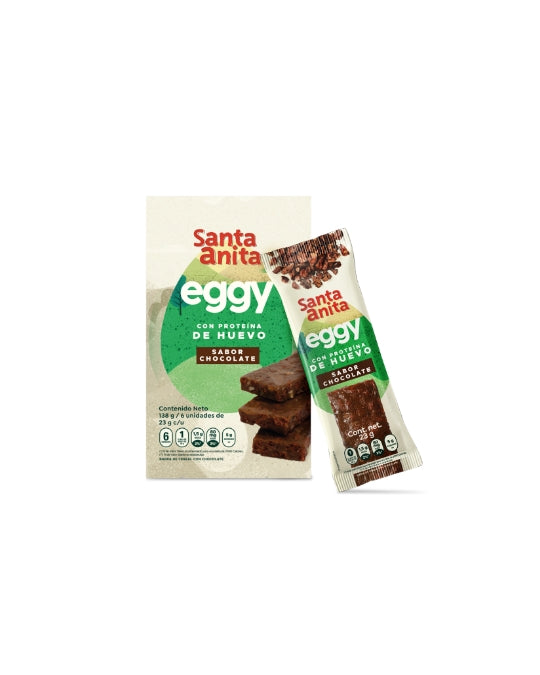 Santa Anita Eggy - Barra de cereal con proteína de huevo sabor a chocolate x 23gr